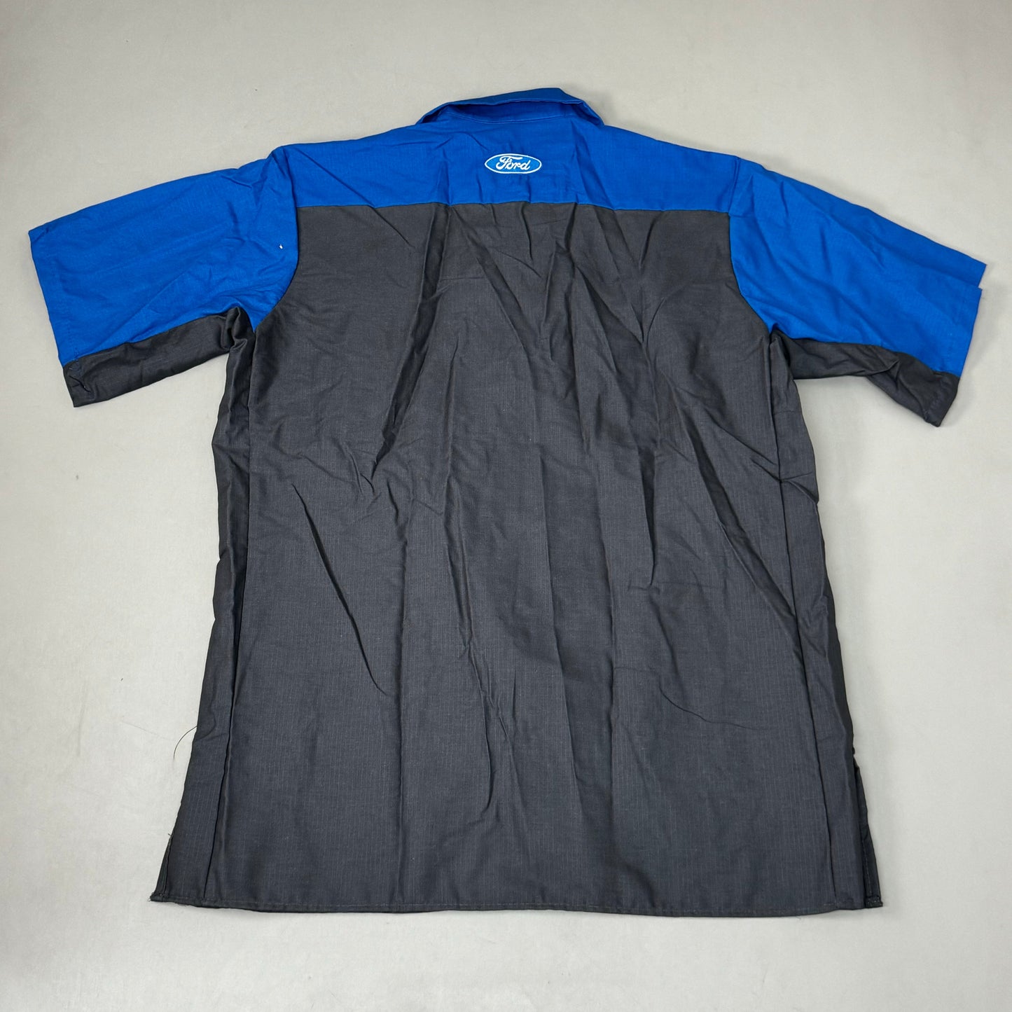 RED KAP Ford Dealership "Juan" Employee Shirts w/Embroidered Patch Sz L Blue/Grey