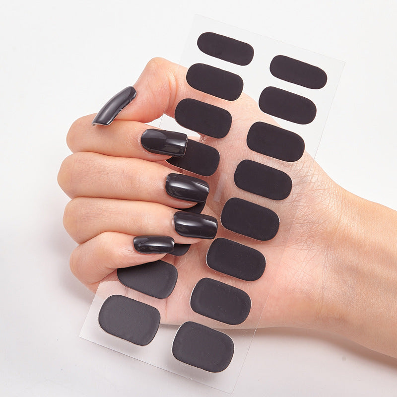 Nailart Sticker Pure Solid Color Self Adhesive