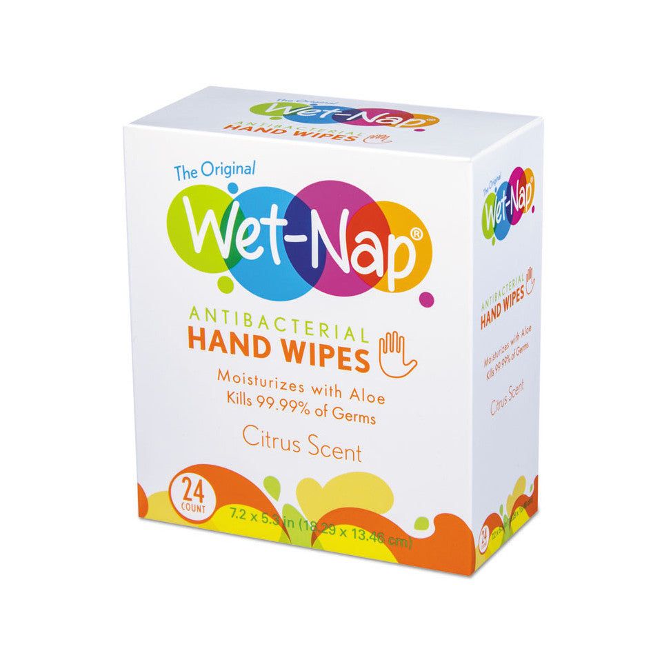 Wet-Nap Citrus Scent Antibacterial Hand Wipes