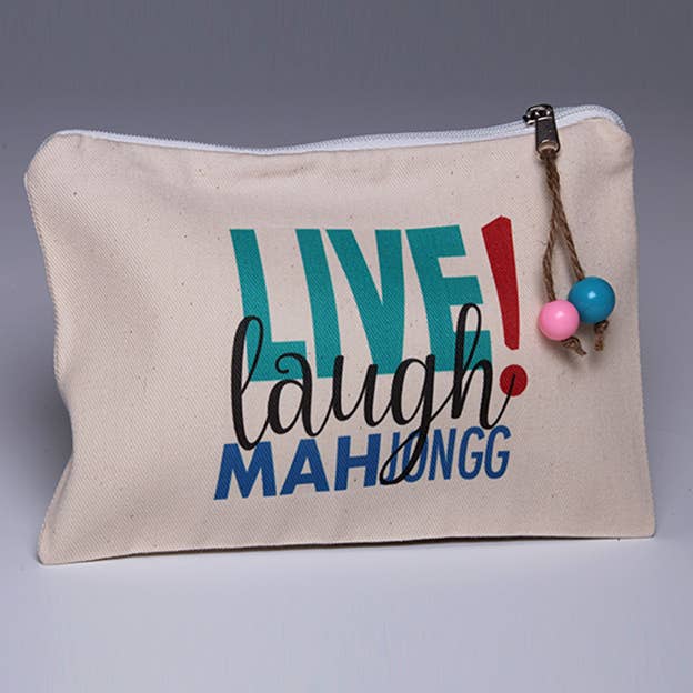 Live Laugh Mah Jongg Pouch - Small