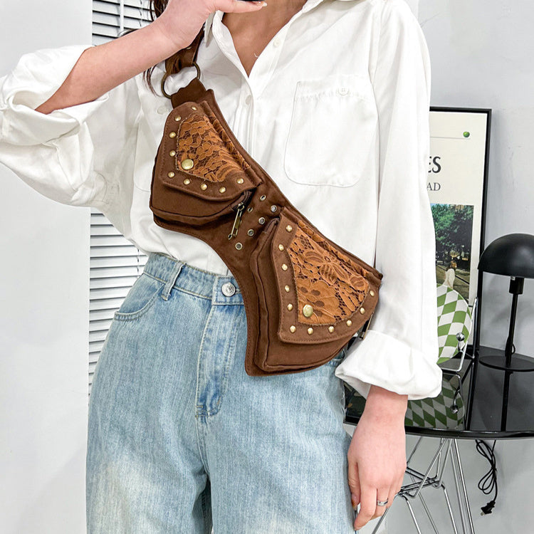 Vintage Waist Chest Crossbody Bag