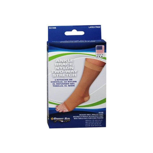 Sport Aid Nylon Two-way Stretch Ankle Brace Small