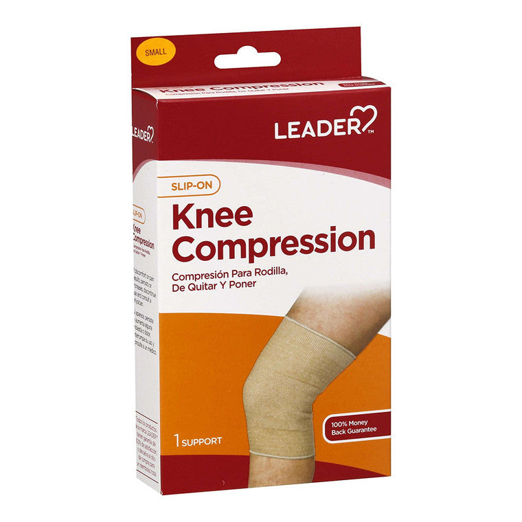Leader Health Care Knee Compression, Slip-On, Small