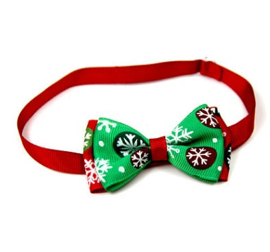 1 Pieces Cute Christmas Pet Supplies Handmade Ribbon Dog Bow Ties 8 Colors Cat Neck Tie Dog Accessories