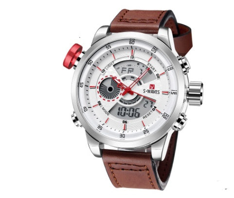 High-Quality Waterproof Casual Double Men's Watch