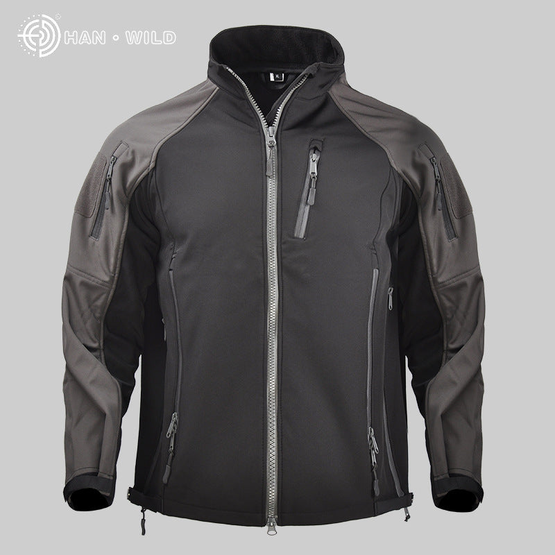 Men's Waterproof Tactical Softshell Jacket for Fall/Winter