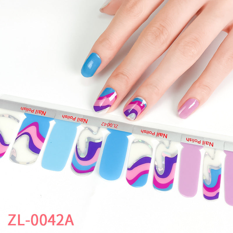 Shell 3D Bronzing Nail Stickers (20 Double Row)