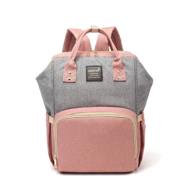 Fashion Japanese Mommy Bag Multifunctional Large Capacity Baby Bottle Backpack Diaper Backpack
