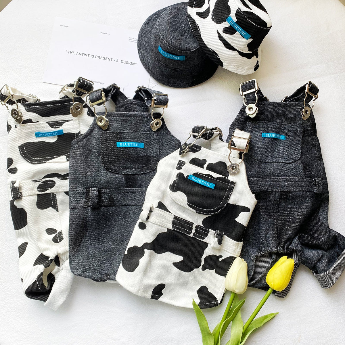 Pet Cow Lovers' Teddy Bear Suspenders
