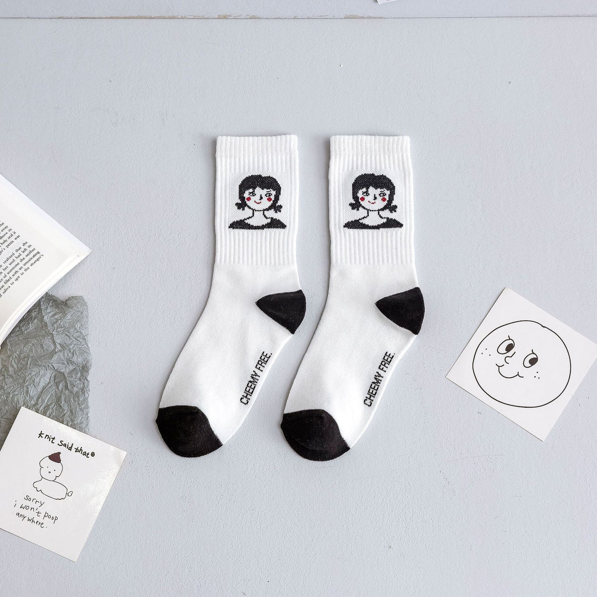 Art Illustration Of Hosiery And Japanese Harajuku In Cartoon Sports