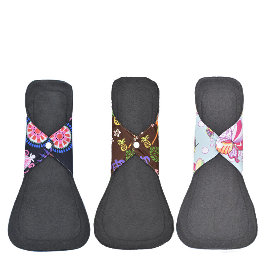 Large Bamboo Charcoal Washable Sanitary Napkins