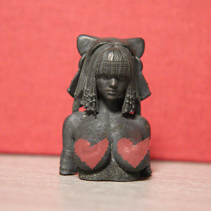 Body Art Busty Beauty Nude Brass Ornament