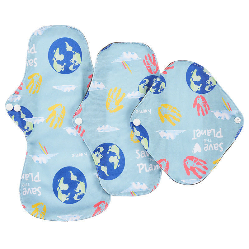 Leak-Proof Bamboo Charcoal Sanitary Napkins Washable Aunt'S Towel