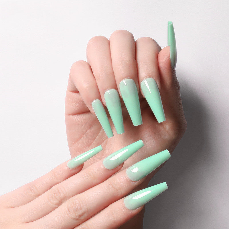 Long Coffin Fake Nails - Variety of Colors Available