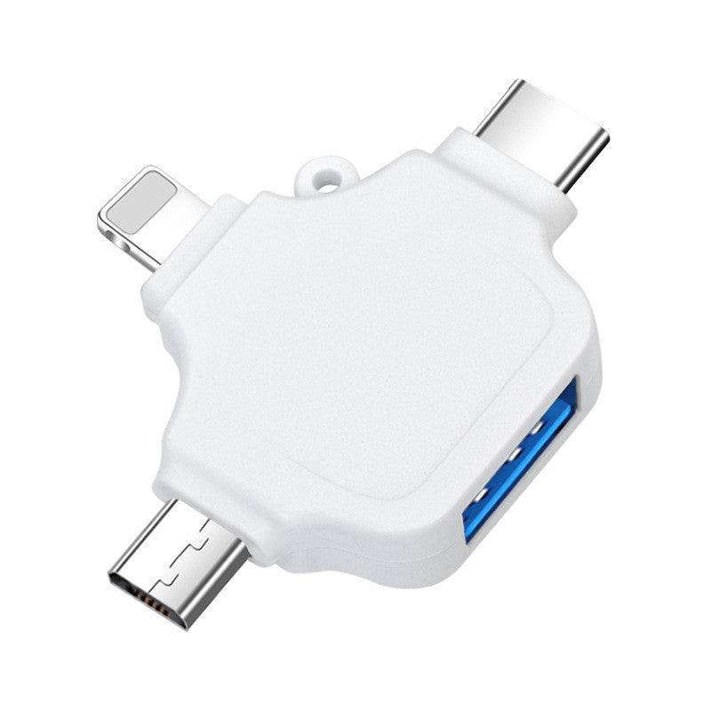 3-in-1 OTG Adapter for Apple, Type-C, Android