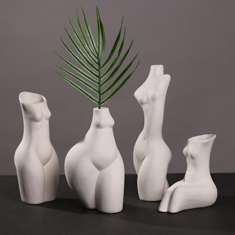 Nordic Creative Body Art Vase Decoration Living Room Flower Arrangement Home
