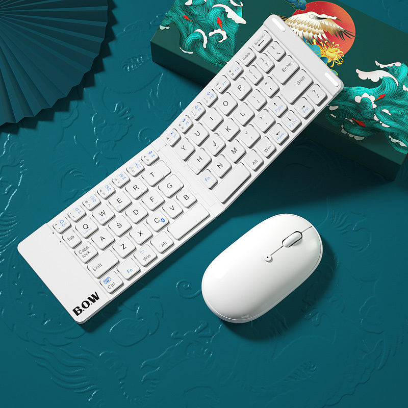 Foldable Bluetooth Keyboard and Mouse Set for Business and Travel