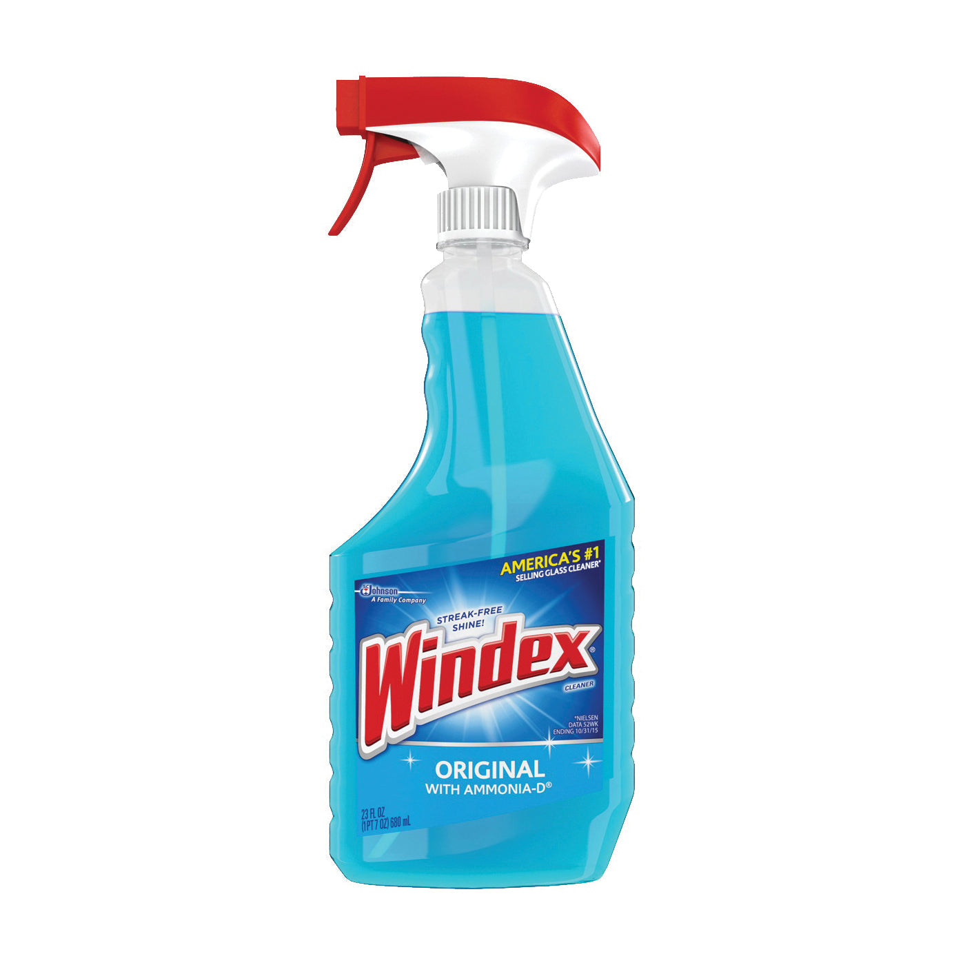 Windex Glass Cleaner Trigger Bottle, Original Blue, 23 Fl Oz