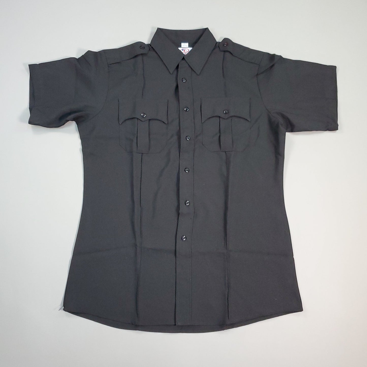 FIRST CLASS Short Sleeve Uniform Shirt Men's Sz L Black LS03 (New)