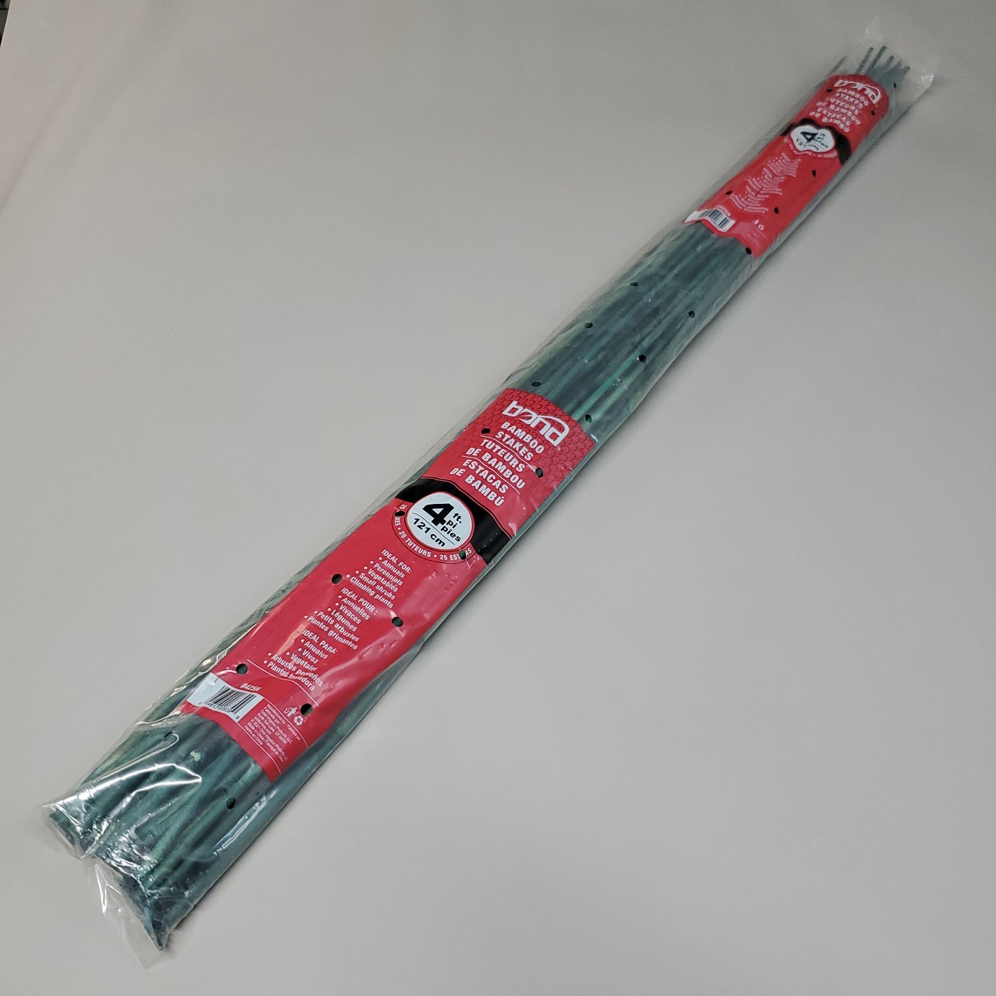 BOND 100-PACK!  Bamboo Stakes 4 ft Tall Green 425N by Orbit (New)