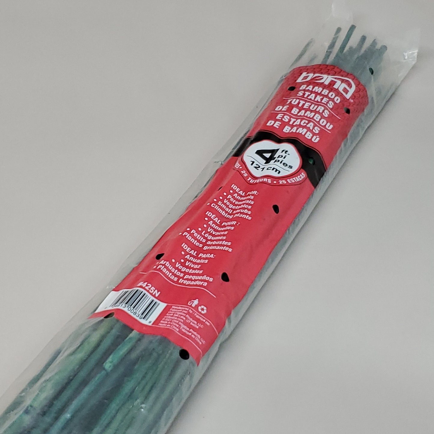 BOND 100-PACK!  Bamboo Stakes 4 ft Tall Green 425N by Orbit (New)