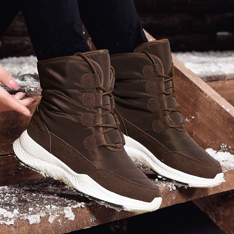 Plus Velvet Long Tube Plus Size Snow Boots Women