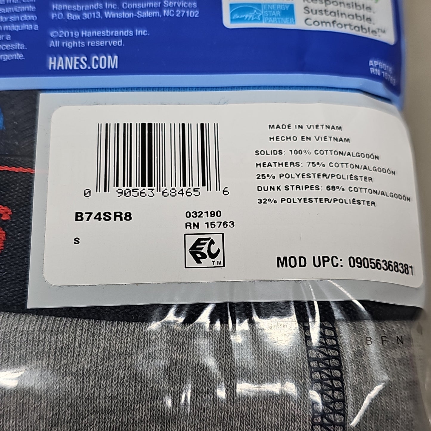 HANES Boxer Briefs 32-Pack Boy's Tagless Size S 6/8 B74SR8 (New)