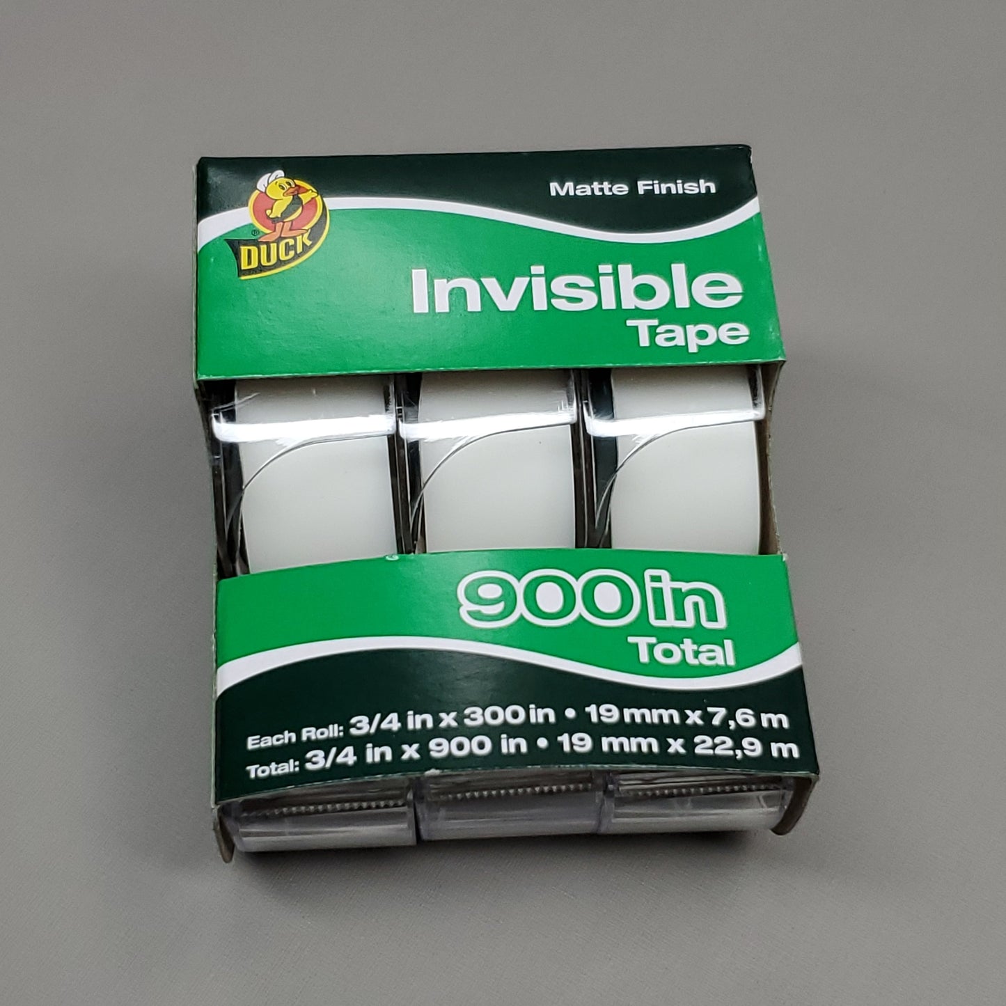SHURTAPE (18 PACK) Invisible Tape 3/4"X300" Matte Finish 285195 (New)