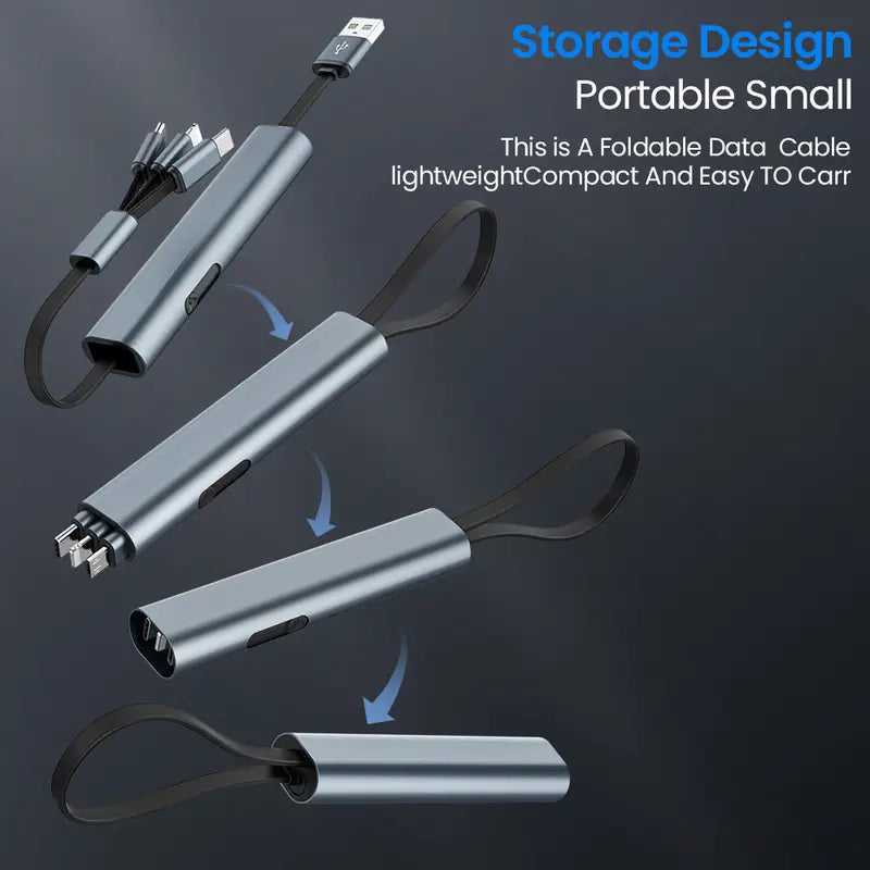 Style Loft Collection DigitalLoft FlexiCharge 3-in-1 Telescopic Cable