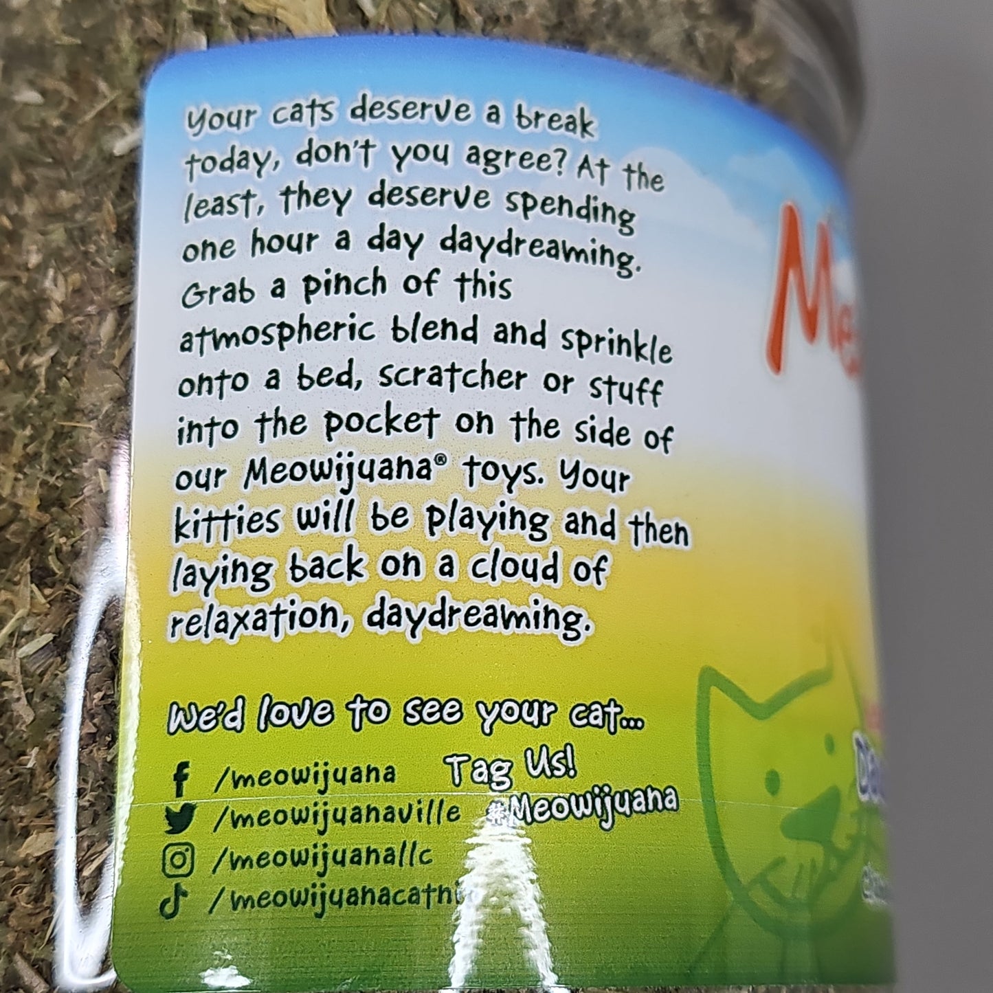 SMARTER PAW Meowijuana Organic Catnip Jar of Daydreamer Mix for Cats (New)