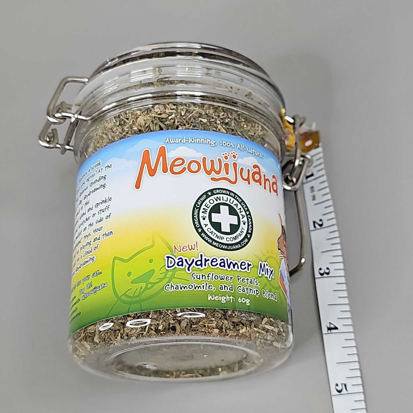 SMARTER PAW Meowijuana Organic Catnip Jar of Daydreamer Mix for Cats (New)