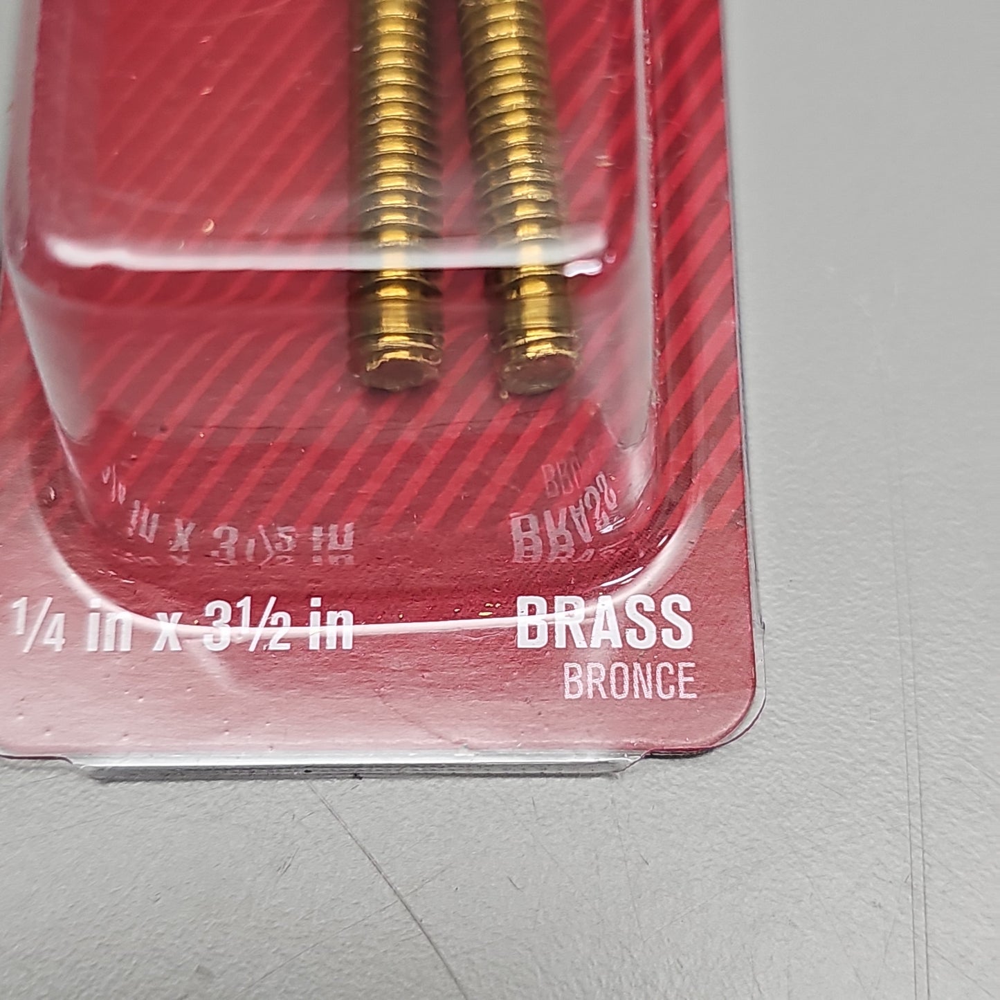 ACE HARDWARE Toilet Screw Set 4-Pk 1/4" x 3.5" Brass ACE835-161 41897 (New)