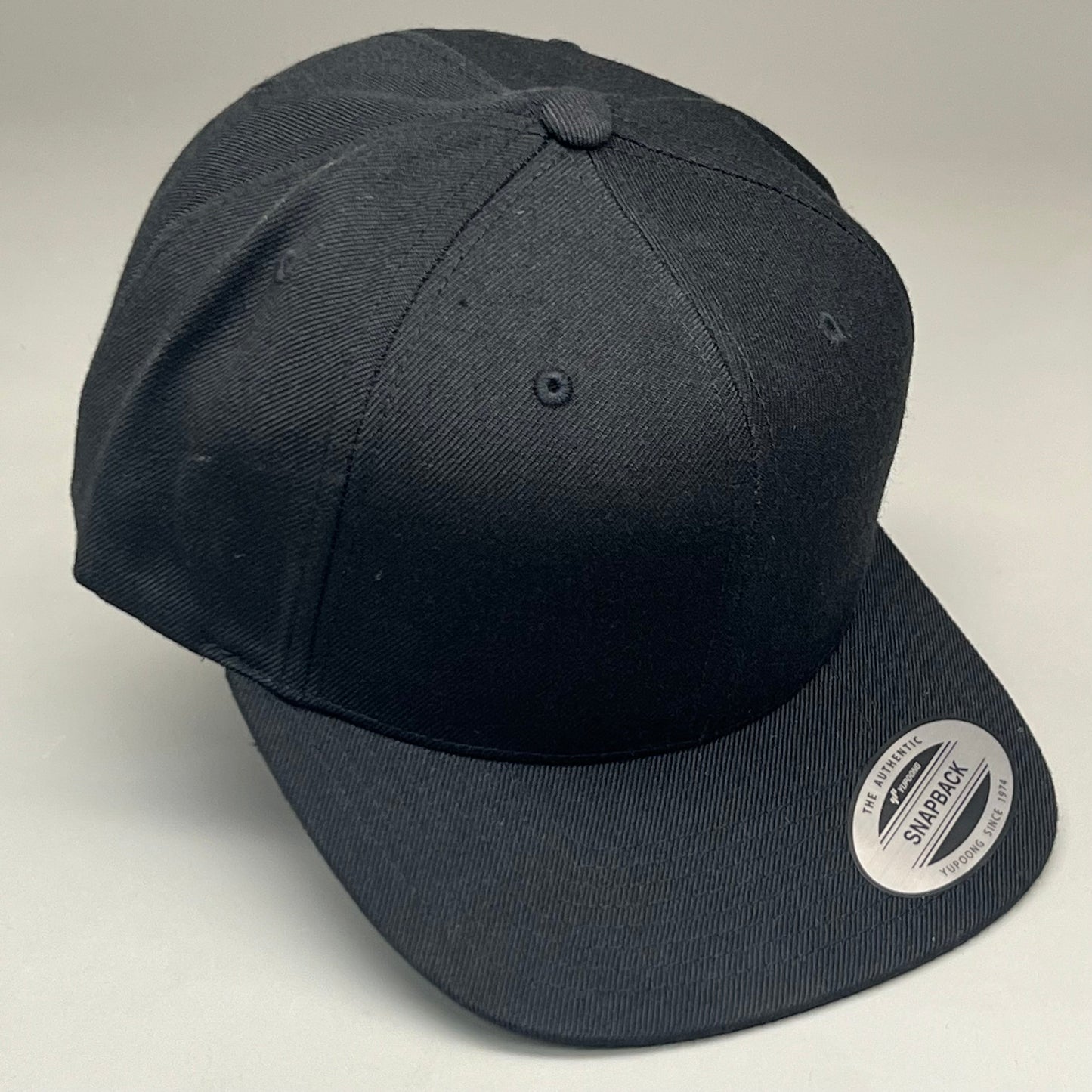YUPOONG (10 PACK) Classic Snapback Baseball Cap Hat Black Bulk!
