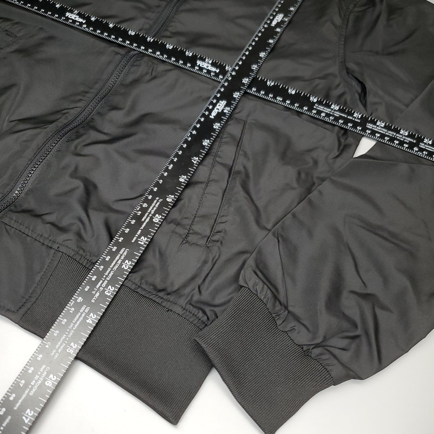 INDEPENDENT TRADING CO. Men's Lightweight Bomber Jacket Sz S Black (New)