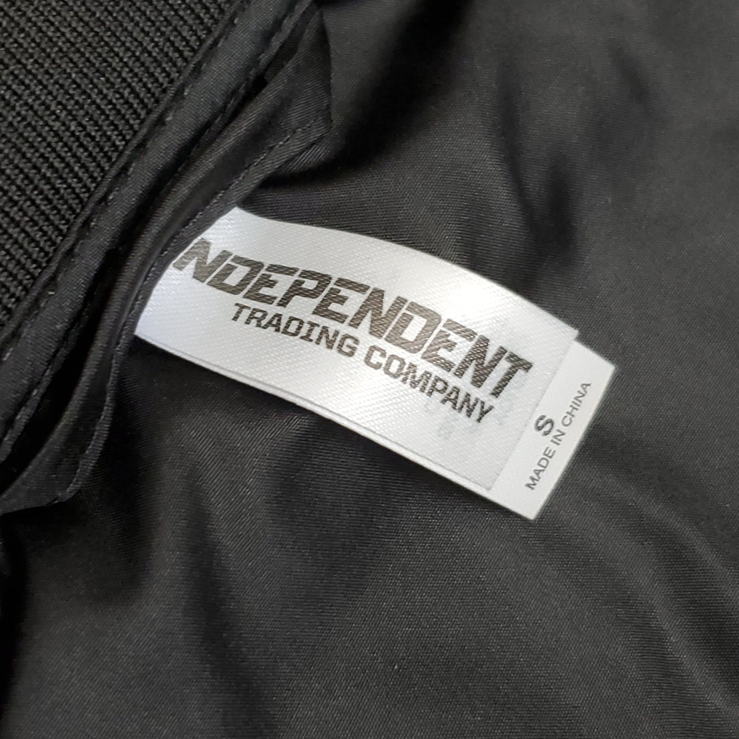 INDEPENDENT TRADING CO. Men's Lightweight Bomber Jacket Sz S Black (New)