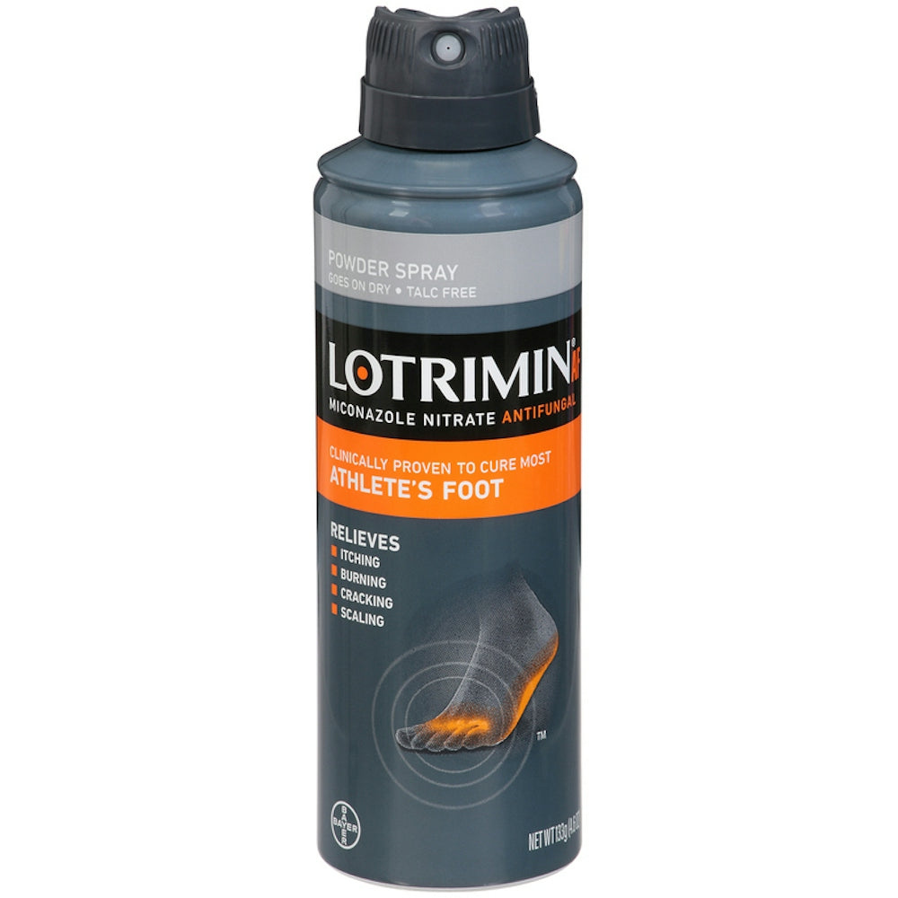 Lotrimin AF Athlete's Foot Antifungal Deodorant Powder Spray, Miconazole Nitrate 2% - 4.6 oz