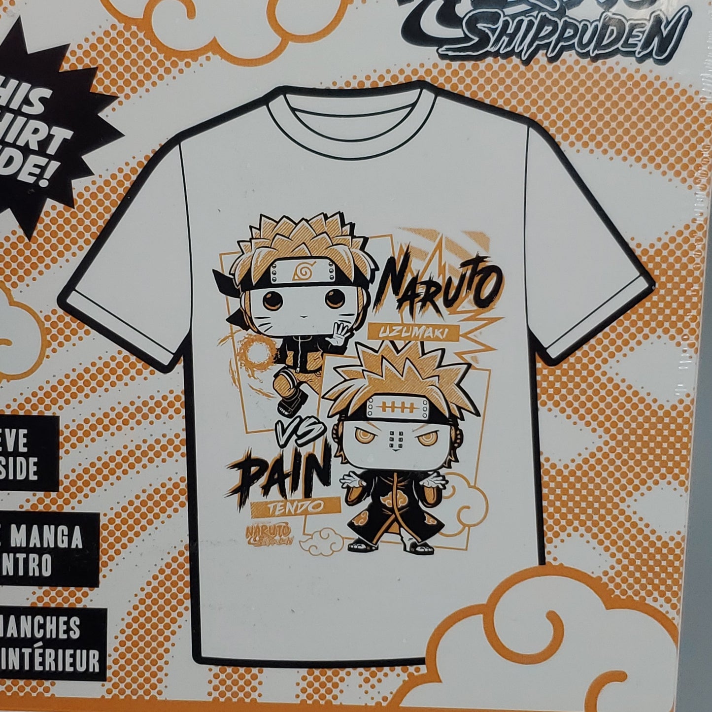 FUNKO Pop Naruto Shippuden Unisex T-Shirt SZ XS Naruto vs Pain Boxed Tee