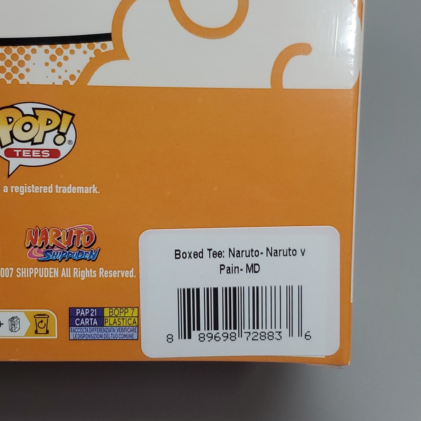 FUNKO Pop Naruto Shippuden Unisex T-Shirt SZ M Naruto vs Pain Boxed Tee