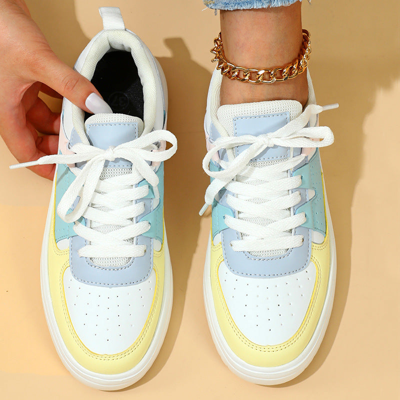 Platform Lace-up Casual Sneakers