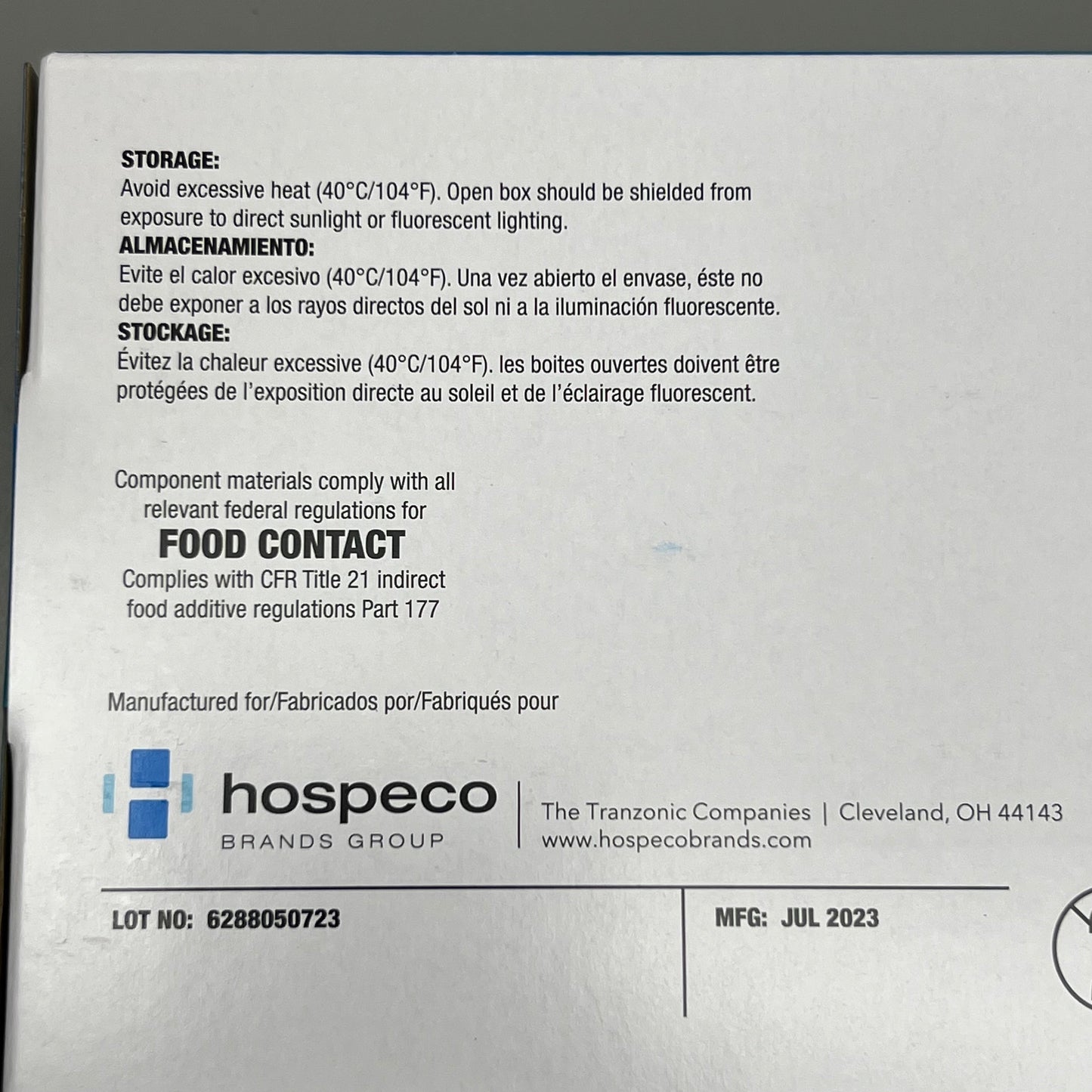 HOSPECO NPF (1,000 PACK) Nitrile Powder Free Exam Gloves Sz S Blue GL-N106FS