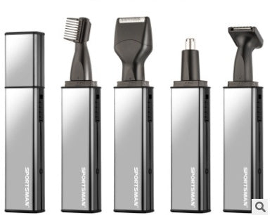 4-in-1 Rechargeable Electric Nose Hair Trimmer for Men