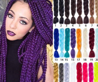 African Black High Temperature Braid Wig