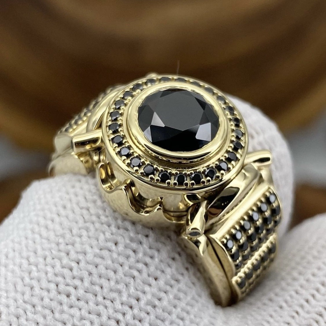 Luxury Men's Engagement Wedding Hand Jewelry