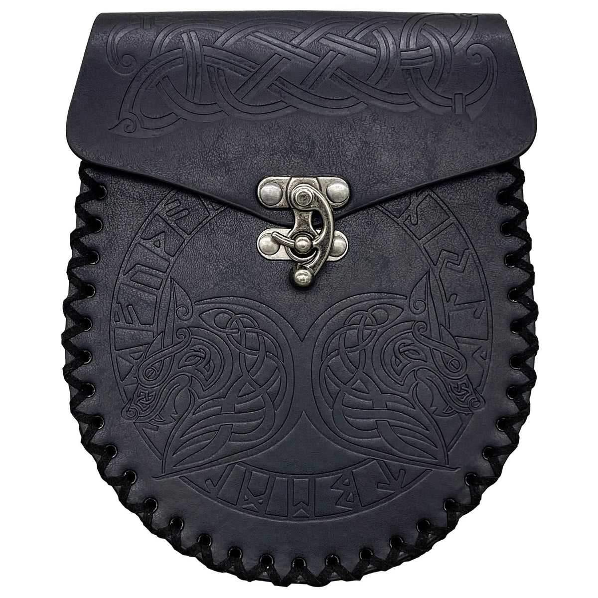 Vintage Viking Coin Purse: Medieval Belt Bag Style