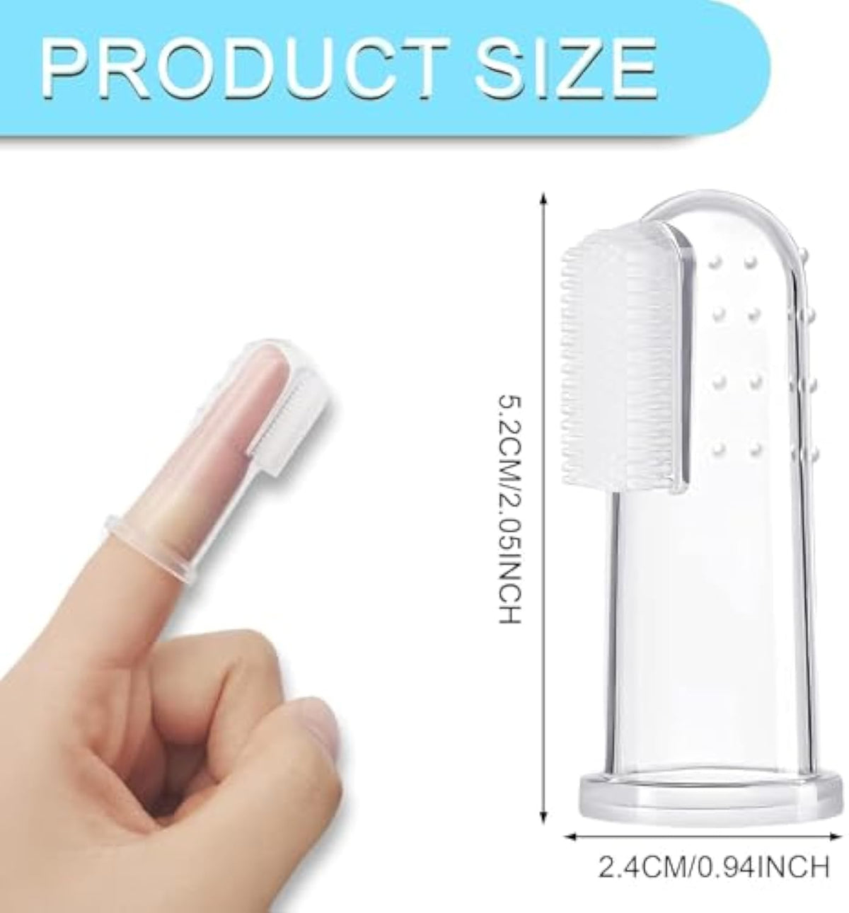 Pet Finger Toothbrush For Dogs Cats Extra Soft Silicone Bristles Professional Dog Toothbrush  Cat Toothbrush Easy Teeth Cleaning For Dog Dental Hygiene