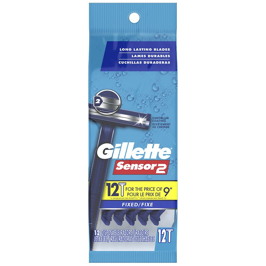 Gillette Sensor 2 Disposable Razors, Fixed
