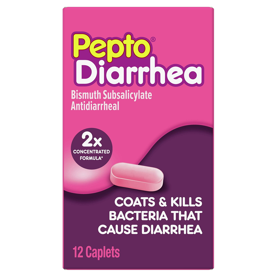 Pepto Bismol CAPLETS, Anti Diarrhea Medicine For Fast And Effec