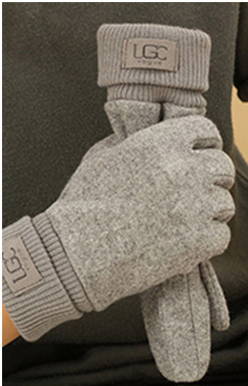 Cashmere-look Men's Winter Thermal Gloves