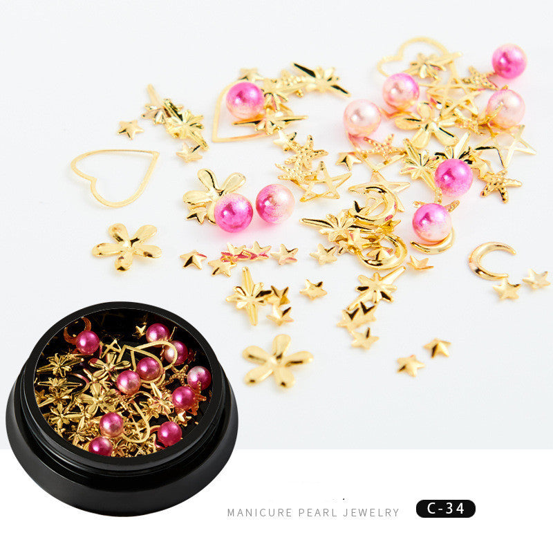 Popular Copper Round Rivets Nail Drill Ornaments