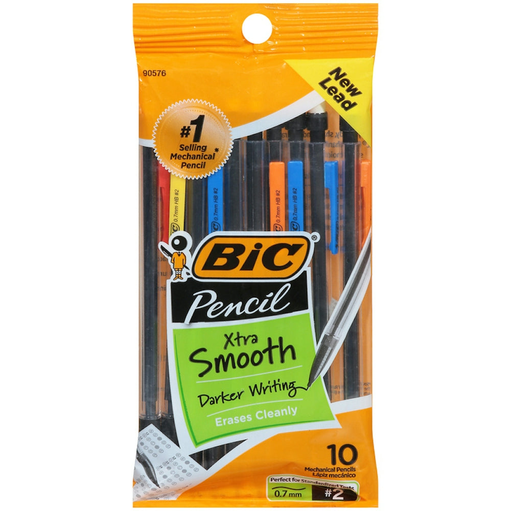 BiC Bi C Mechanical Pencils, Xtra Smooth, 2 (0.7mm)